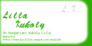 lilla kukoly business card